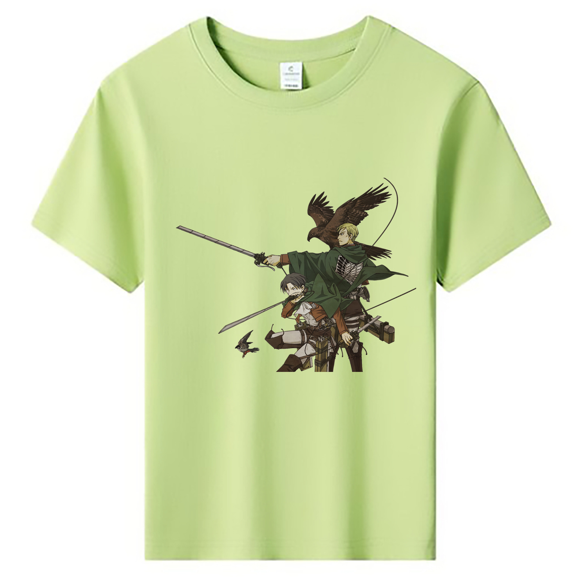 （画像用） 進撃の巨人 Attack on Titan 綿100％キッズTシャツ（フロントプリント）